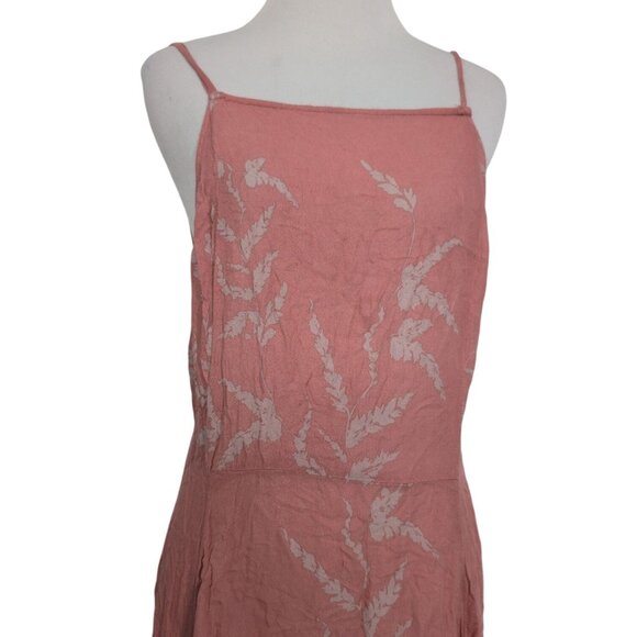 Intimately Free People Floral Midi Dress Womens Size Medium Pink Backless Boho - Picture 2 of 12